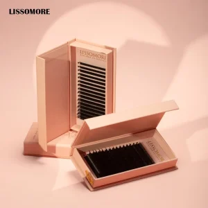 Lissomore Handmade Individual Lash Extensions Trays Matte Black Professional Eyelash Extention