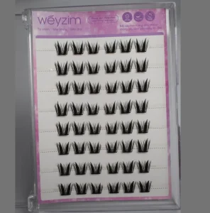 Little Black Cat Design Handmade False Eyelashes, Self-Adhesive, Ultra-Thin, Laser Engraved