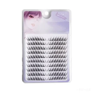 Lizi D15 Semi Hand Made DIY 3D Baby for Spiky Wispy Winged End Elongated Look Natural Soft Bulk Individual Eyelashes