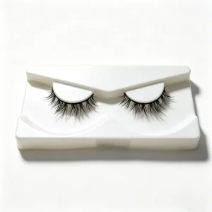 Lizi Reusable Grade Clean Room Cat Eyes Natural Slender 3D Mink Semi False Eyelashes Cruelty Free Self-Adhesive