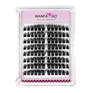 Lizi Thick Gradient Glue Free Synthetic Hair False Eyelashes 10 Rows Semi Hand Made Easy Wear Natural Lashes Ultimate Eye Makeup