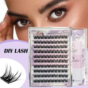 Long Fluffy Cluster Lashes Kit DIY Segment Eyelash Clusters