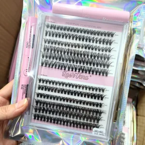 Long Lasting 7 10 Days DIY Lash Bond and Seal D Curl Cluster Segment Lashes DIY Lash Extension Kit