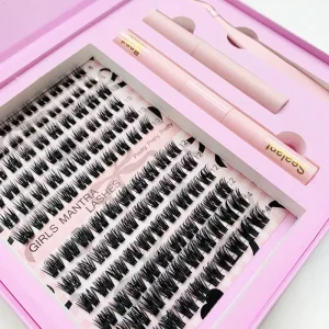 Long Lasting Cluster Lashes Kit Premium Eyelash Clusters for Volume and Natural Look