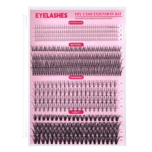 Long Lasting Durability Daily Wear Style Mixed Sizes Fan Segment DIY Cluster Lash