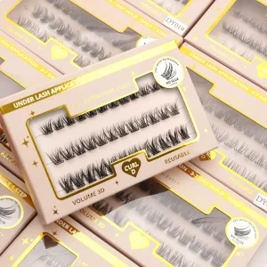 Long Lasting Self Adhesive Eyelashes Pre Bond Technology DIY Segmented Press on Eyelash Handmade No Glue Needed