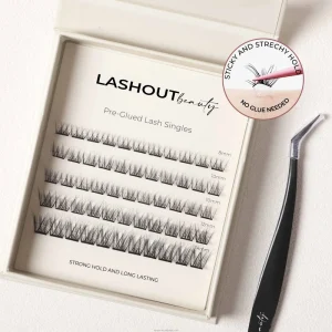 Long Lasting Self Adhesive Eyelashes Pre Bond Technology Pre Glued Lashes Clusters DIY Segmented Press on Eyelash No Glue Needed