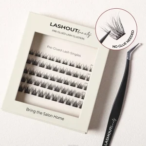 Long Lasting Self Adhesive Eyelashes PreBond Technology Pre Glued Lashes Clusters DIY Segmented Press on Eyelash