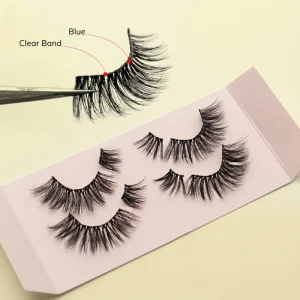 Long Lasting Self Adhesive Half Eyelashes Pre Bond Technology DIY Segmented Press Eyelash Handmade No Glue Needed PBT Material 3