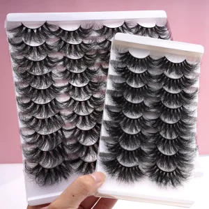 Long Plush Real Fur 25mm 3d 27 Mink Eyelash 25mm-30mm 3d 25 mm Mink Lash