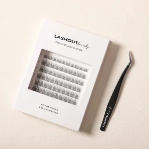 Long lasting Pre Glued Eyelash Extensions Self Adhesive Press on Cluster Lashes Vegan Individual No Glue Needed