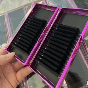 Loose Base 0.03 0.05 Dark Black Matte Lash Trays Mega Volume Eyelash Extension Matte Mink Soft Velvet Cashmere Eyelash Tray