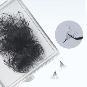 Loose Fan Lash Extensions Pointy Base 4D Eyelash Extensions Silk Pre Made Lash Fans