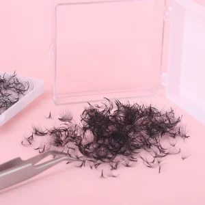 Loose Premade Promade Volume Pro Made Fans Eyelash Extension Long Stem 21mm Loose Fans