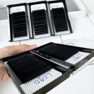 Low MOQ 16 Rows Eyelash Extensions Pointy Base Volume Lash Tray for Customized Professional Beauty Supply and Retailers