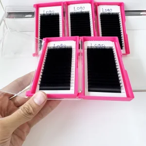 Low MOQ 16 Rows Mega Volume Lashes Korean PBT Fiber Lash Tray for Boutique Professional Eyelash Salons