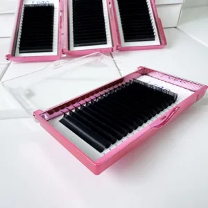 Low MOQ High Density Lash Tray Deep Black Individual Lash Extensions for Boutique Lash Extension Specialists