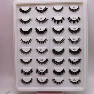 Low Price Black Cotton Band Soft and Comfortable 3d Mink Eyelash False Lashes Volume d Curl Eyelashes
