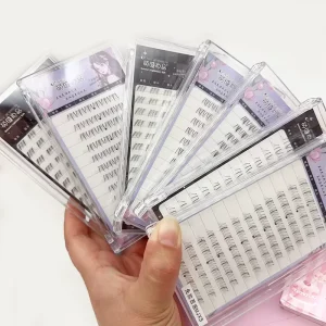 Lower Eyelash Bottom V Shaped Clusters Fake Lashes Air Sensation Eyelashes Natural Transparent Stem Makeup Extension Tools