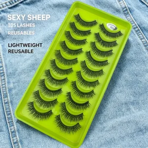 Luxury 3D False Eyelashes Dramatic Thick Long Reusable Handmade Lashes for Bridal Beauty and Party Makeup Full Strip Lashes