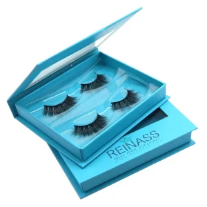 Luxury 3D Handmade Mink Full Strip Eyelashes 100% Real for Natural Black Hair Private Label Packaging 2 Pairs 2
