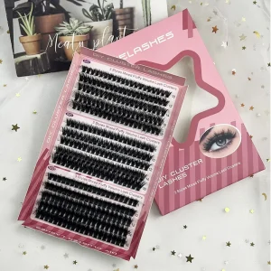 Luxury Box Lash Clusters 60D 80D 100D 3D Faux Mink DIY Eyelash Extensions Handmade Natural Private Label