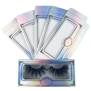 Luxury Cosmetic Gift Lips Eyelashes Glitter Holographic Embossing Matt Lamination Eco-friendly Packaging Empty Lash Paper Box