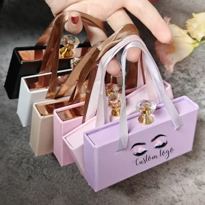Luxury Eye Lashes Packaging Boxes Diy Diamond Lash Box Rhinestone Private Label Lash Box Packaging