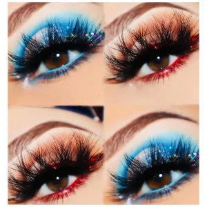Luxury Full Eyelash Strip Lashes Customized Natural Long Mink Human Hair Wimpern Lash False Eyelashes