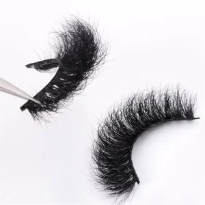 Luxury Full Strip Eyelashes Long Real Mink Lashes Natural False Eyelash Custom Lashes Box Packaging