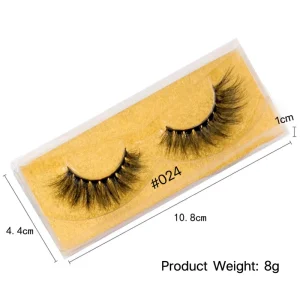 Luxury Mink Fur False Eyelashes 3D Multi-Layered Wispy Natural Long Voluminous Dramatic Messy Style Strip Lashes