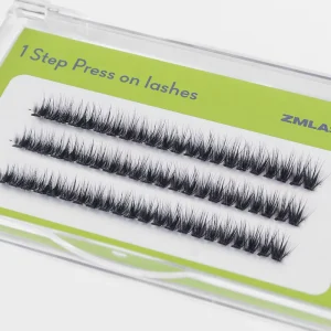 Luxury Packaging for Pre Glued Technology DIY Cluster Lashes Self Adhesive No Glue Need Press on Eyelash