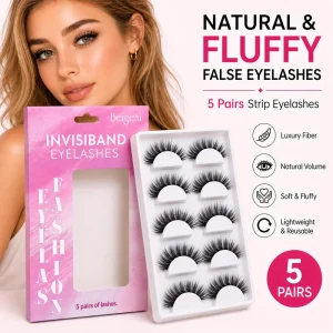 Luxury Premium Handmade Invisible Clear Band False Eyelashes at Budget Prices with Good Quality