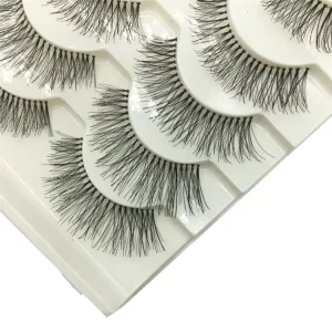 Luxury Strip 3D Eyelashes Invisible Band Vegan Faux Eyelash Clear Band False 3D Eye Lashes