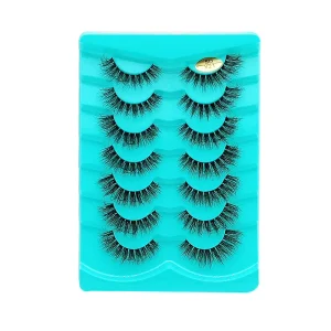 Luxury Strip Eyelashes Invisible Band Lashes Vegan Faux Mink Eyelash Clear Band False 3D Eye Lashes