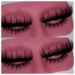 Luxury Style Natural Look Mink Eyelashes 16mm 25mm Strip Lashes With Spikes That Look Like Eyelash Extensions