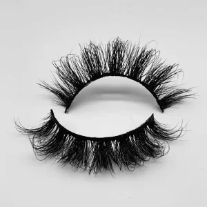 Luxury for 3D Mink Lashes 16mm/20mm Custom False Eyelashes Real Mink Fur Handmade Black Cotton Band Messy 3D Half Eyelashes