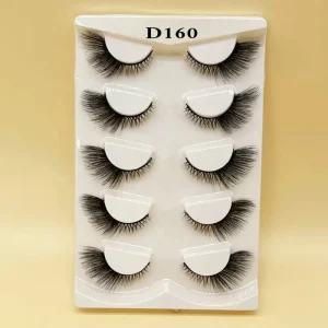 M160 New Winged Cat Eye Mink Lashes Trendy Full Strip False Eyelashes for Eye Elongation Vendor