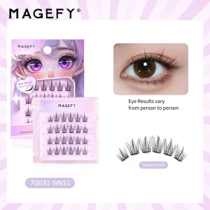 MAGEFY Self Adhesive Cluster Lash DIY Eyelash Extension Natural Cluster Lash Extensions False Eyelashes