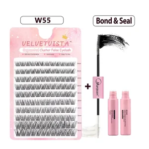 MANJESEN DIY Cluster Eyelash MINK Plastic Mega Volume 10d-20d FNSKU Labeled Individual Lashes Prep Service Ready