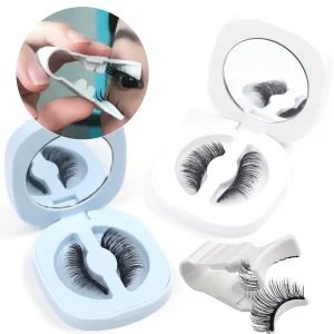 Magnet Eye Lashes Easy To Use Reusable Wispy C Magnetic Eyelashes Kit With Applicator