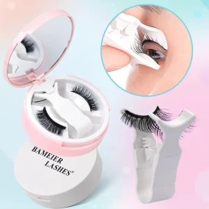 Magnet Fake Eye Lashes Magnetic 3D Dual Magnetic Wispy Eyelash with Circle Lash Box