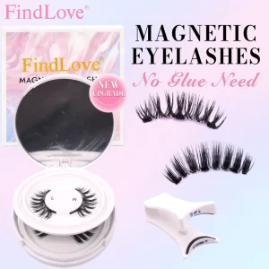 Magnetic Eyelash Extension Handmade Long Lasting Light Weight 2 Pairs Mixed Style 3D Fluffy Easy Wear Easy Remove Thick Looking