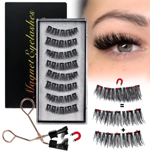 Magnetic Eyelash Kit 2 Pairs Per Box 5 Magnets No Glue Needed Natural Magnetic Lashes Makeup False Eyelashes