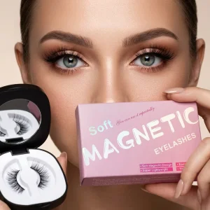Magnetic Eyelashes No Glue Reusable with Applicator Kit Super Lightweight Easy Apply Lashes False Eyelashes Set