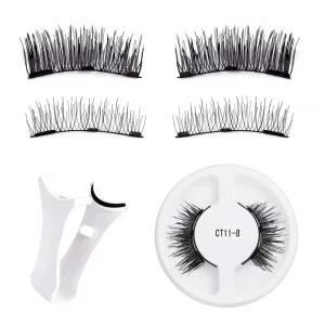 Magnetic False Eyelashes Faux Mink Full Strip Magnetic Lashes Natural Magnetic Eye Lashes Private Label