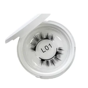 Magnetic False Eyelashes L01 No Glue 3D Natural Reusable Soft Magnet Lashes Kit for Daily Makeup OEM ODM ISO Certified