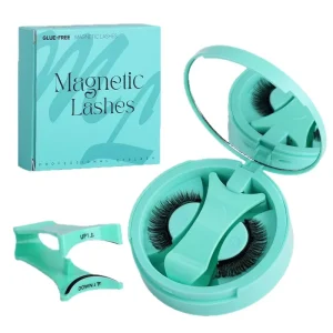 Magnetic Lash Kit Reusable Full Lashes Strong Waterproof No Glue Upper Lower Magnetic Faux Mink False Eyelashes