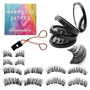 Magnetic Lashes Customized Quantum Eyelash Magnet False Lashes Set No Glue No Eyeliner Magnetic Eyelashes