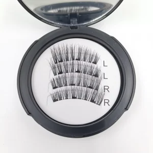 Magnetic Lashes Set Full Strip Segment Half Magnet Eyelashes With Round Mirror Storage Box No Eyeliner Needed False Lashes